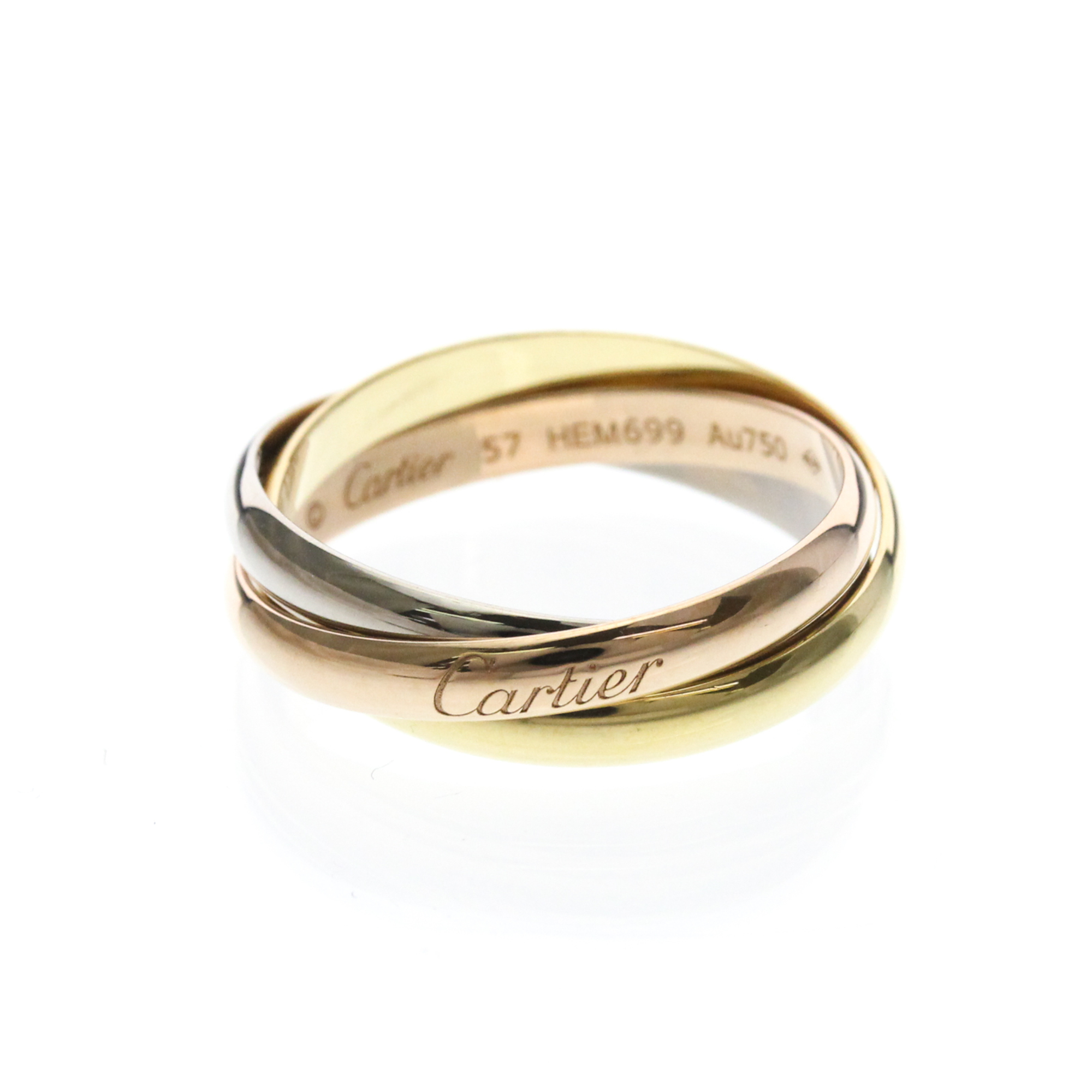 Cartier Trinity Ring Yellow Gold 18kPink Gold 18kWhite Gold 18k Fashi
